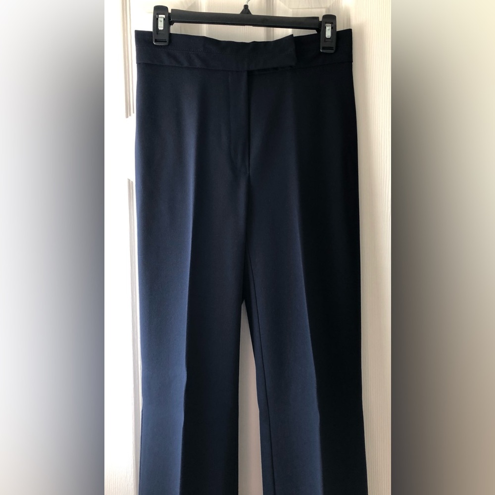 Sport Collection Women's Navy Blue Straight Leg Dress Pants Size 4 New with Tags
